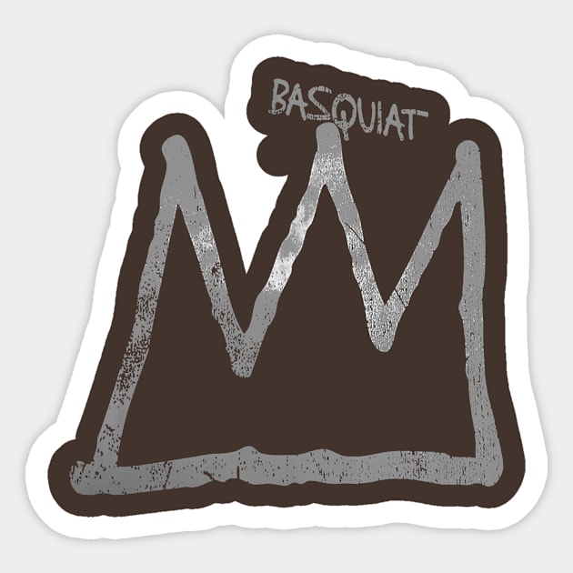 basquiat silver Sticker by dance girl and mousse podcast